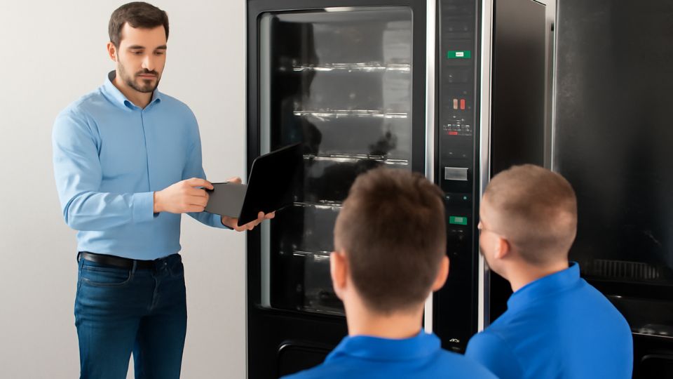 formación para los operadores de máquinas vending