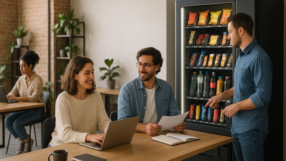 El rol del vending en espacios de trabajo colaborativos y coworking