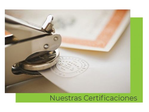 certificaciones C&B señor